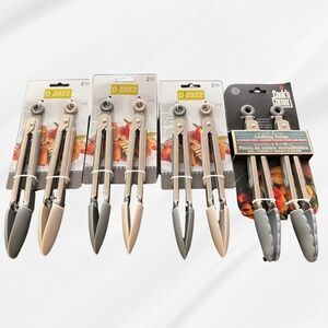 Pizazz Stainless Steel Kitchen Tongs